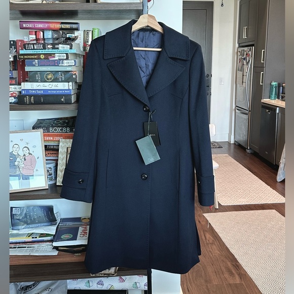 TERESA TARDIA Coat Made in Italy Capolavoro-same maker as Loro Piana!-EU 46 US M - Picture 1 of 12